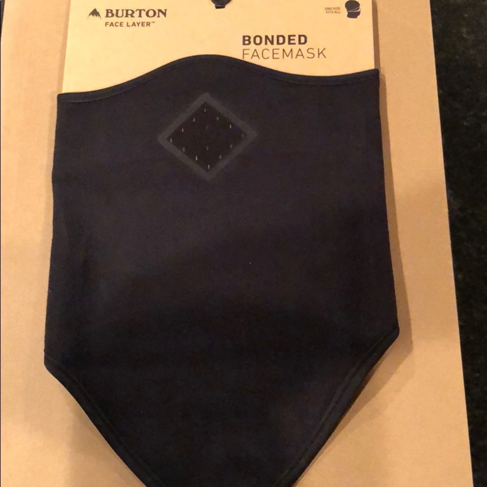 Never been worn, Burton bonded face mask - black